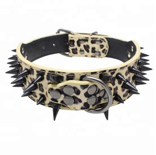 Spiked Studded Leather Collars ALODIA STORE