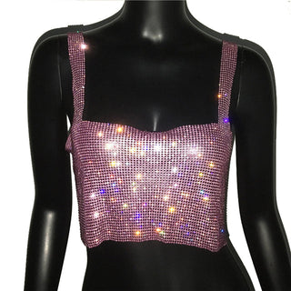 Glitter Nightclub Tank Top ALODIA STORE
