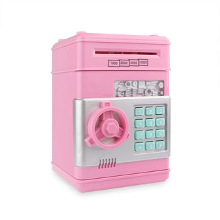 Electronic Piggy Bank ATM Password Money Box Cash Coins Saving Box ATM Bank Safe Box Automatic Deposit Banknote Christmas Gift ALODIA STORE