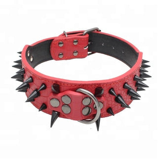 Spiked Studded Leather Collars ALODIA STORE