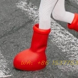 Red Rain Boots Thick Bottom ALODIA STORE