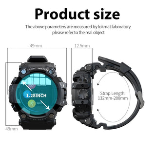 LOKMAT ATTACK Full Touch Screen Fitness Tracker Smart Watch Men Heart Rate Monitor Blood Pressure Smartwatch For Android ios ALODIA STORE