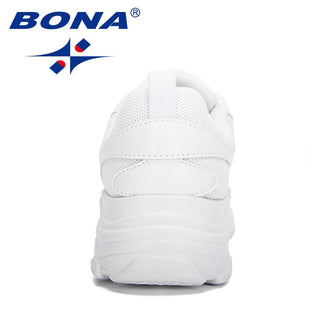 BONA New Designers White Sneakers Women Flats vulcanize Shoes