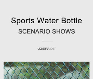 New 500/800/1000ml Sports Water Bottle BPA Free Portable Leak-proof Shaker bottel