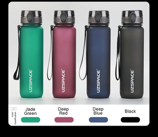 New 500/800/1000ml Sports Water Bottle BPA Free Portable Leak-proof Shaker bottel