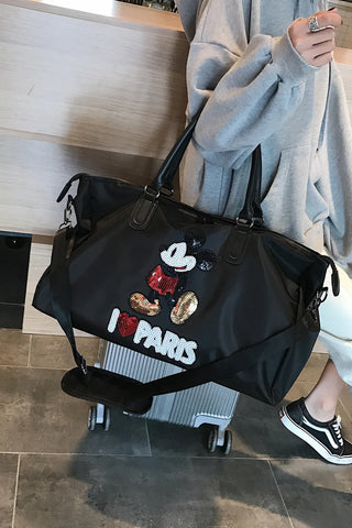 Disney Mickey's New Travel Bag Large-capacity  Oxford Cloth High-quality Men's and Women's Handbags