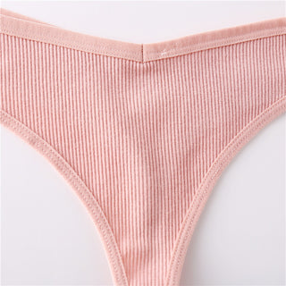 3Pcs/Set Women Cotton Thongs Panties Sexy Low Waist G-String Briefs Ladies lringerie.