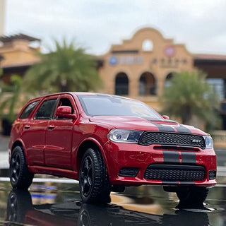 Dodge Durango SUV Alloy Car Model Diecast Metal Toy Vehicles Car Model High Simulation Sound Light Collection Kids Toy Gift