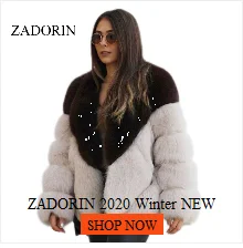 ZADORIN 3XL Autumn Winter Thick Warm Faux