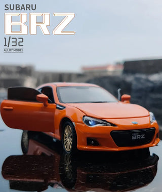 BRZ Alloy Sports Car Model Diecast Metal Simulation Toy Vehicles Car Model Sound Light Collection Childrens Toy Gift