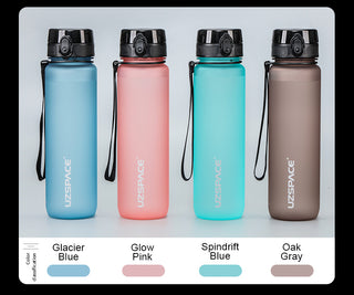 New 500/800/1000ml Sports Water Bottle BPA Free Portable Leak-proof Shaker bottel