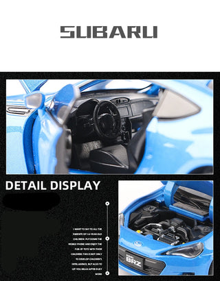 BRZ Alloy Sports Car Model Diecast Metal Simulation Toy Vehicles Car Model Sound Light Collection Childrens Toy Gift