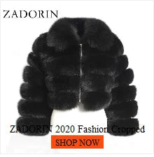 ZADORIN 3XL Autumn Winter Thick Warm Faux