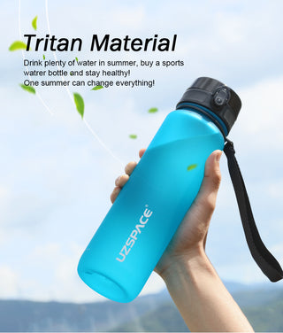 New 500/800/1000ml Sports Water Bottle BPA Free Portable Leak-proof Shaker bottel