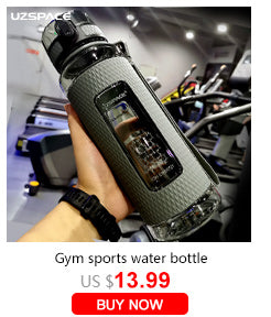 New 500/800/1000ml Sports Water Bottle BPA Free Portable Leak-proof Shaker bottel