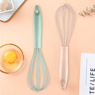 1Pcs Manual Egg Beater PP Handle Whisk Milk Egg Kitchen Utensil Non-slip Multipurpose Egg Cream Mixing Mixer Tools