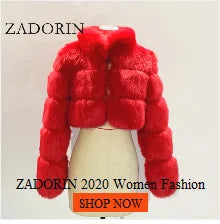 ZADORIN 3XL Autumn Winter Thick Warm Faux