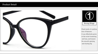 Fashion Women Cat Eye Eyeglasses Men Myopia Optical Glasse Frame Eye Glasses Computer Transparent Clear Frame Oculos