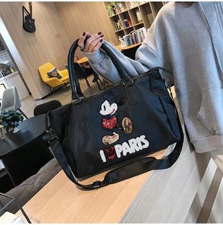 Disney Mickey's New Travel Bag Large-capacity  Oxford Cloth High-quality Men's and Women's Handbags