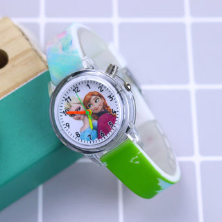 Disney Princess Elsa Kids Watches Girls Silicone Strap