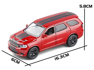 Dodge Durango SUV Alloy Car Model Diecast Metal Toy Vehicles Car Model High Simulation Sound Light Collection Kids Toy Gift