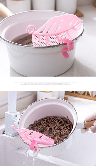 Multi-use Pot Funnel Strainer Baffle Sieve Drainer Beans Peas Washing Filter Drain Board Rice Noodle Colander Kitchen Pasta Tool