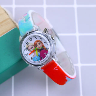 Disney Princess Elsa Kids Watches Girls Silicone Strap