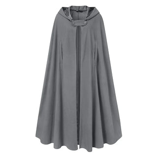 ZANZEA Women Poncho Winter Hooded Open Front