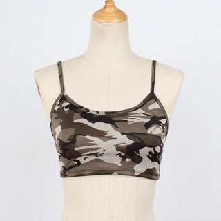 New Camouflage Blackless croptop