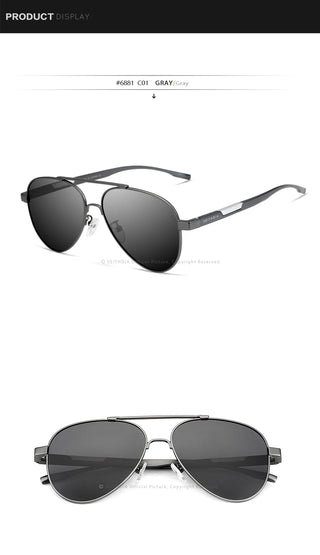 VEITHDIA Men's Sunglasses Aluminum Photochromic Women Polarized Sun Glasses 6699