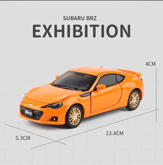 BRZ Alloy Sports Car Model Diecast Metal Simulation Toy Vehicles Car Model Sound Light Collection Childrens Toy Gift