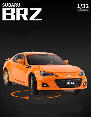 BRZ Alloy Sports Car Model Diecast Metal Simulation Toy Vehicles Car Model Sound Light Collection Childrens Toy Gift