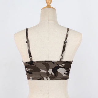 New Camouflage Blackless croptop