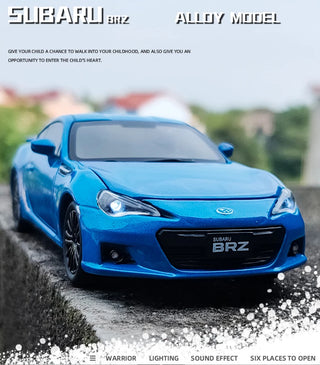 BRZ Alloy Sports Car Model Diecast Metal Simulation Toy Vehicles Car Model Sound Light Collection Childrens Toy Gift