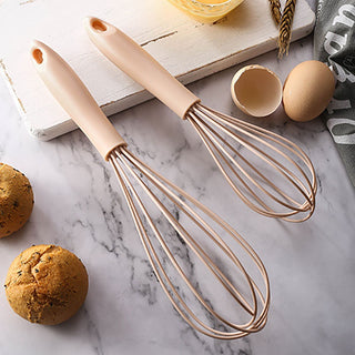 1Pcs Manual Egg Beater PP Handle Whisk Milk Egg Kitchen Utensil Non-slip Multipurpose Egg Cream Mixing Mixer Tools