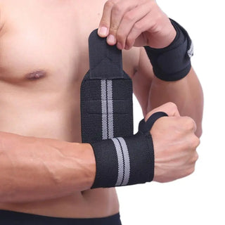 Weight Lifting Wristband Elastic Breathable Wrist Wraps Bandage Gym Fitness Weightlifting Powerlifting Wrist Brace Support Strap