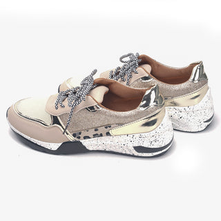 Women Sneakers Lace-Up Sports Shoes for Leopard