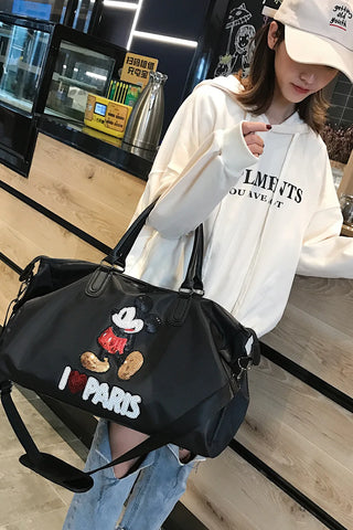 Disney Mickey's New Travel Bag Large-capacity  Oxford Cloth High-quality Men's and Women's Handbags