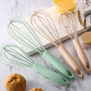 1Pcs Manual Egg Beater PP Handle Whisk Milk Egg Kitchen Utensil Non-slip Multipurpose Egg Cream Mixing Mixer Tools