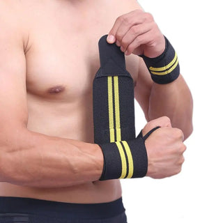 Weight Lifting Wristband Elastic Breathable Wrist Wraps Bandage Gym Fitness Weightlifting Powerlifting Wrist Brace Support Strap