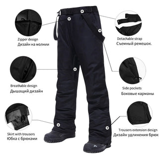 Men's Ski Suit Brands Winter Windproof Waterproof Thermal Snow Jacket And Pants Sets Skiwear Skiing And Snowboard Ski Jacket Men ALODIA STORE