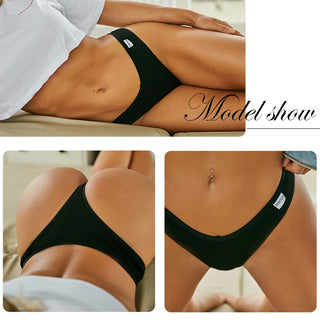 3Pcs/Set Women Cotton Thongs Panties Sexy Low Waist G-String Briefs Ladies lringerie.