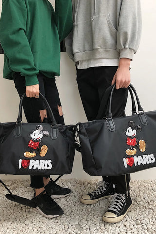 Disney Mickey's New Travel Bag Large-capacity  Oxford Cloth High-quality Men's and Women's Handbags