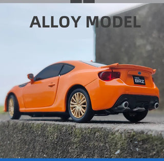 BRZ Alloy Sports Car Model Diecast Metal Simulation Toy Vehicles Car Model Sound Light Collection Childrens Toy Gift