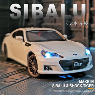 BRZ Alloy Sports Car Model Diecast Metal Simulation Toy Vehicles Car Model Sound Light Collection Childrens Toy Gift