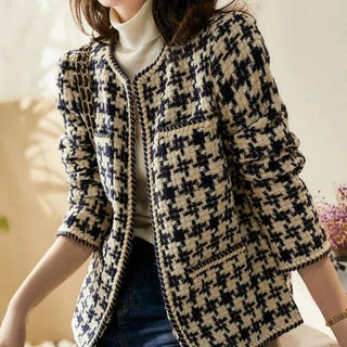 Houndstooth Tweed Blended Vintage Alodia Store