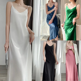 Sleeveless V-Neck Nightgowns