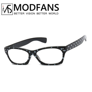 Women Reading Glasses Fashion Dot Design Cat Eye High Quanlity Resin Vintage Eyeglasses Presbyopic Glass Diopter 1 1.5 2 2.5 3