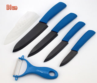 FINDKING Top quality  Zirconia black blade 3" 4" 5" 6" inch + Peeler + covers ceramic knife set kitchen Paring Fruit  knife