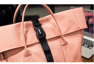 Women External USB Charge Backpack Nylon Rucksack